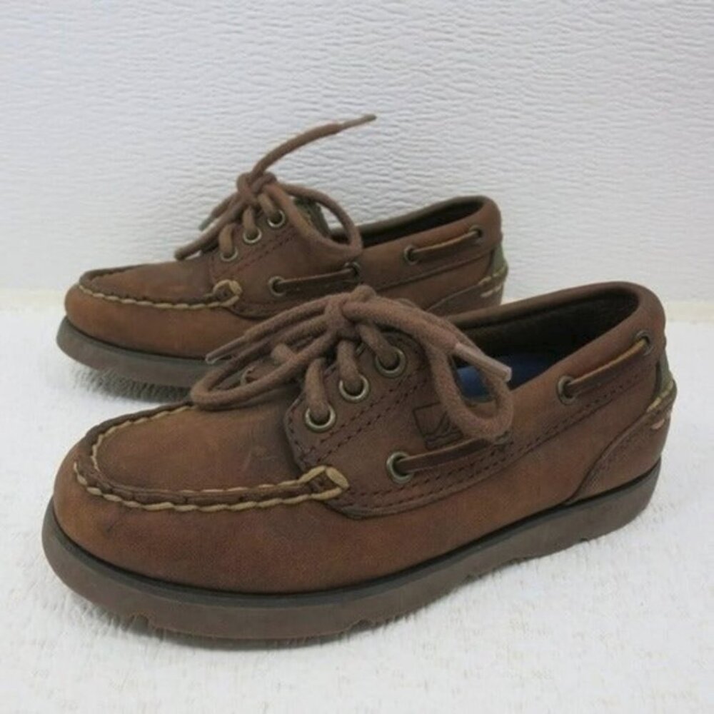 Sperry Boys Leather Defender Boat Shoes Toddler Kids Child's 4721874 Sz 9.5 - Picture 6 of 6